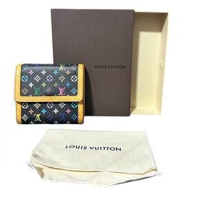 Louis Vuitton Takashi Murakami Portefeiulle Elise Trifold Wallet w/COA - EUC